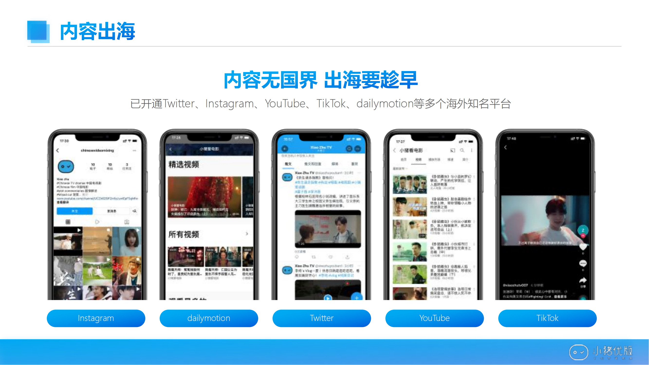 小猪优版内容出海，内容无国界，出海趁早